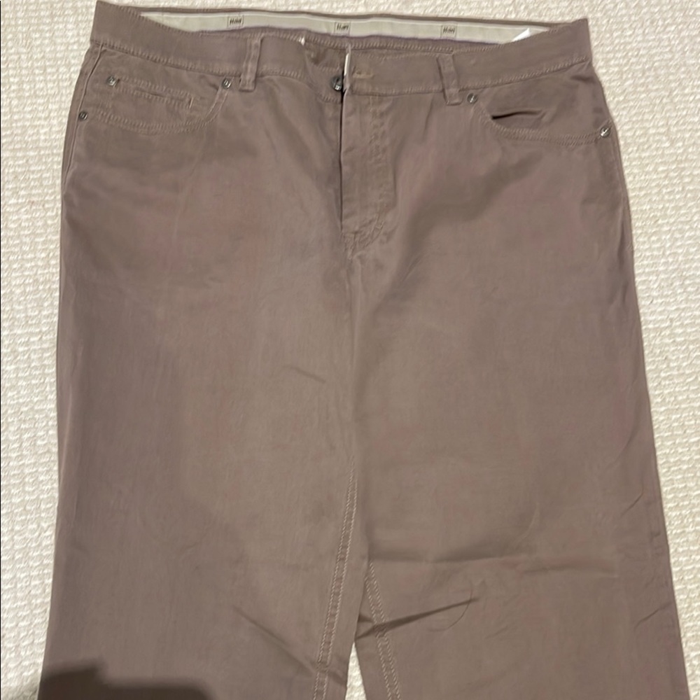 Taupe Casual Pants